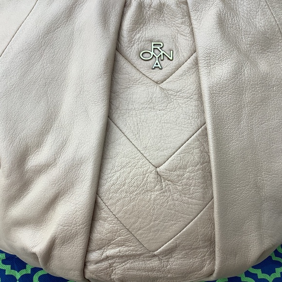 EUC Oryany leather satchel purse shoulder sand/bone concealed - Picture 4 of 16